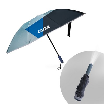 Folding Ten-Panel Umbrella with LED Light