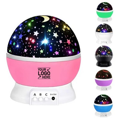 Starry Night Projector Lamp with Fantasy LED Galaxy Light