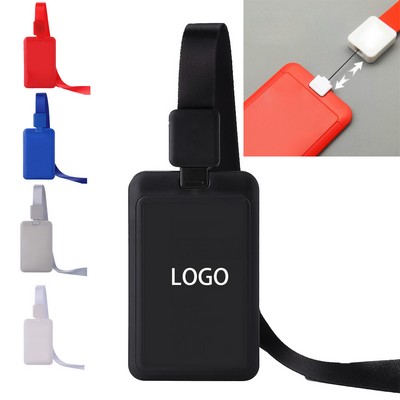 Auto-Retractable Lanyard Card Holder