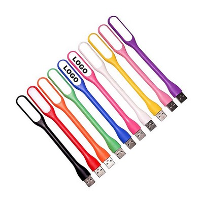 6 1/2" Mini Silicone Flexible USB Keyboard Laptop Light