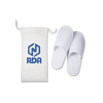 Travel Slippers In Pouch