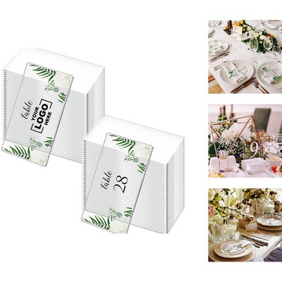 10-Piece Clear Acrylic Place Card Set